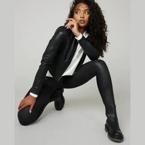 NWT Spanx Leather-Like Moto Jacket